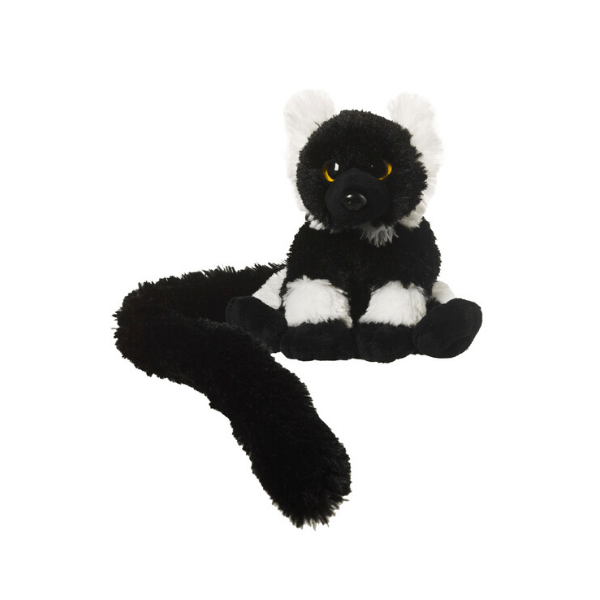 Opica z dolgim repom lemur črno-bel