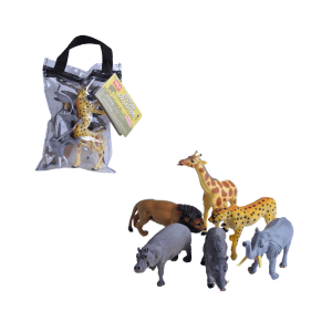 Vrečka s plastičnimi živalmi afriške živali