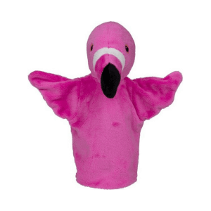 Ročna lutka flamingo