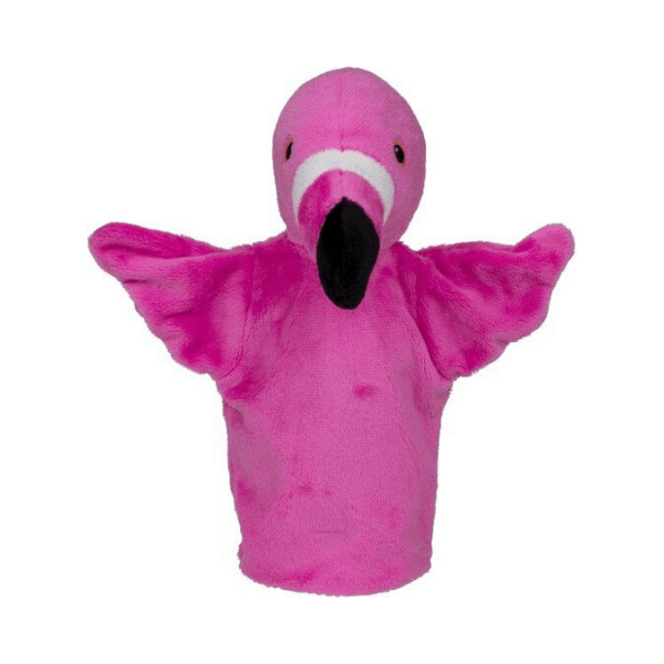 Ročna lutka flamingo