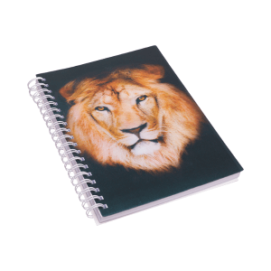 Zvezek s 3D sliko lev