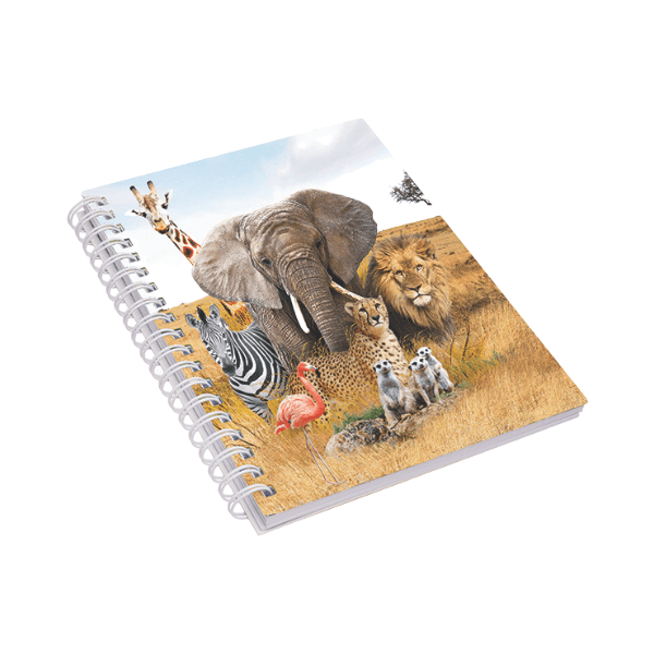 Zvezek s 3D sliko savana