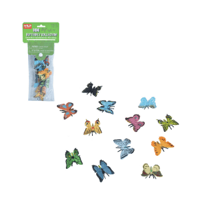 Mini vrečka s plastičnimi živalmi metulji