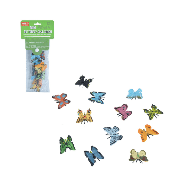 Mini vrečka s plastičnimi živalmi metulji