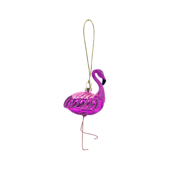Božični okrasek flamingo
