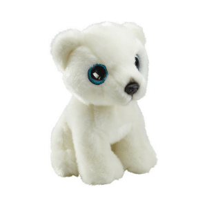 Glitter očki beli medved