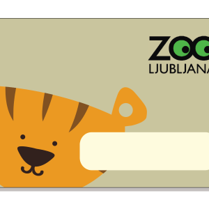 darilna kartica z motivom tiger