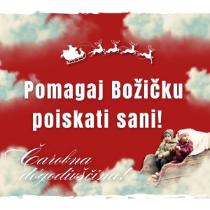 Pomagaj Božičku poiskati sani